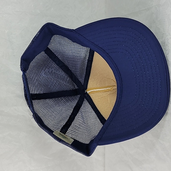 Vintage Mobil Pipeline Tec Dept Trucker Hat Blue/White - Picture 9 of 12